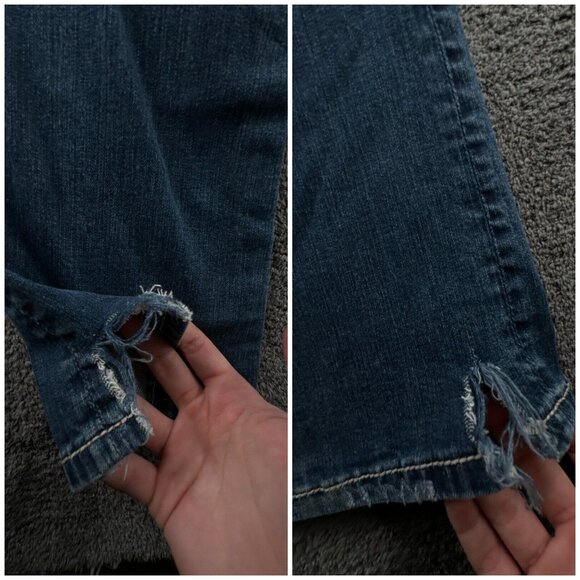 Miss Me Signature Rise Boot Cut Blue Denim Jeans Back Flap Pockets Women 26 - Picture 16 of 16